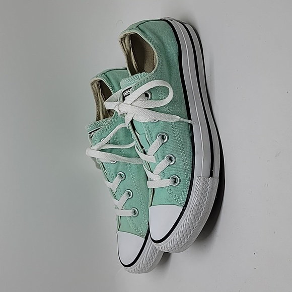 Converse All Star Pastel Green Sneaker Shoes 6 - Picture 1 of 12
